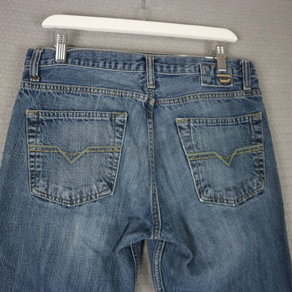 Diesel Denim Jeans Straight Leg Cut Mens 32" - Picture 5 of 6